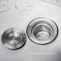 Fregadero de lavabo de cocina de un solo tazón de acero inoxidable